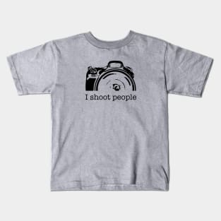 I Shoot People Camera Photography Funny Kids T-Shirt